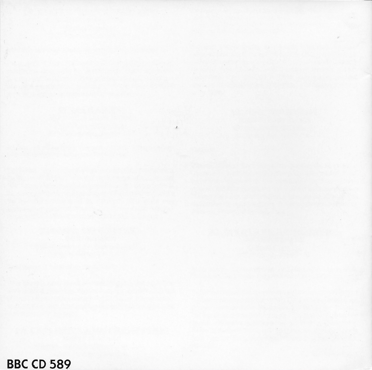 Middle of cover of BBCCD589